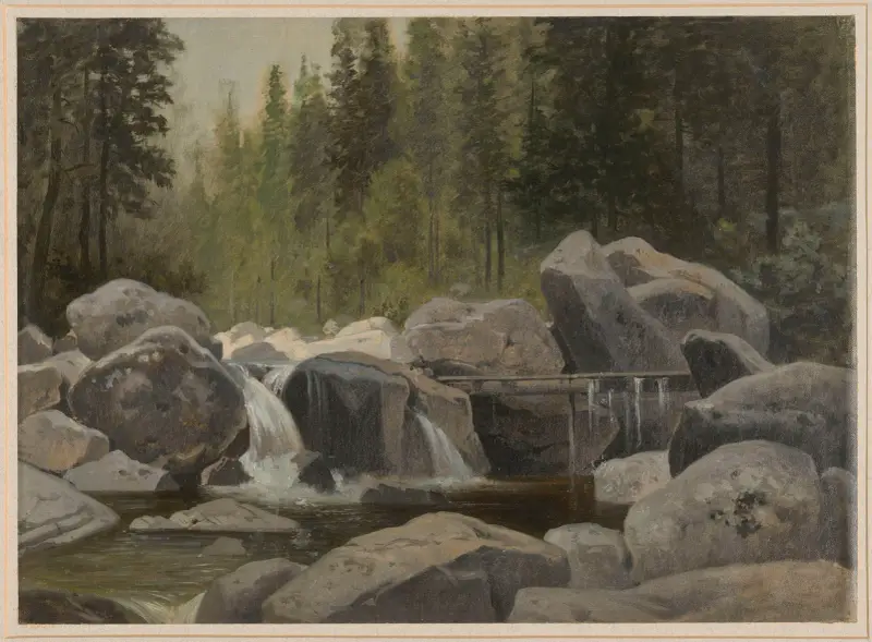 The Karkonosze stream with rocks av Arthur Blaschnik