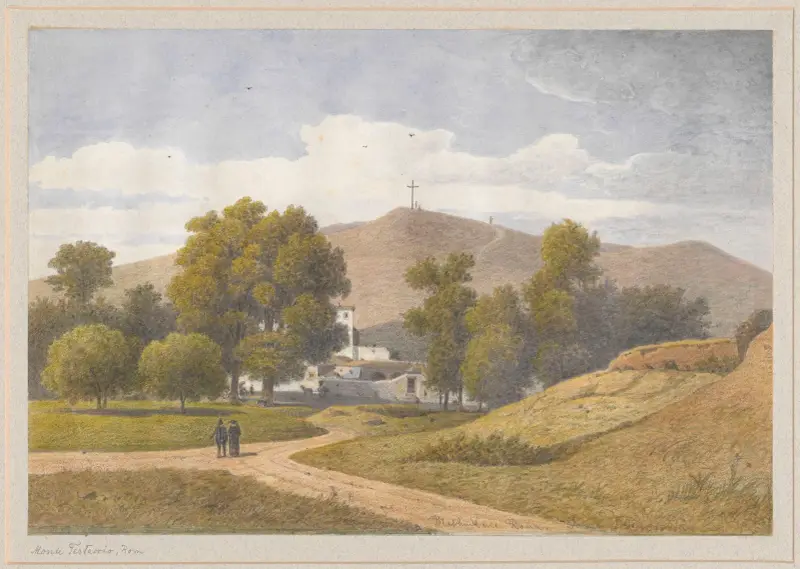 Blick auf den Monte Testaccio in Rom von Arthur Blaschnik