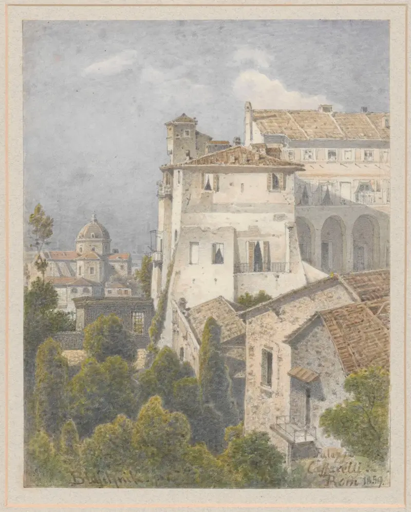 Vy över Palazzo Caffarelli – Clementino i Rom av Arthur Blaschnik