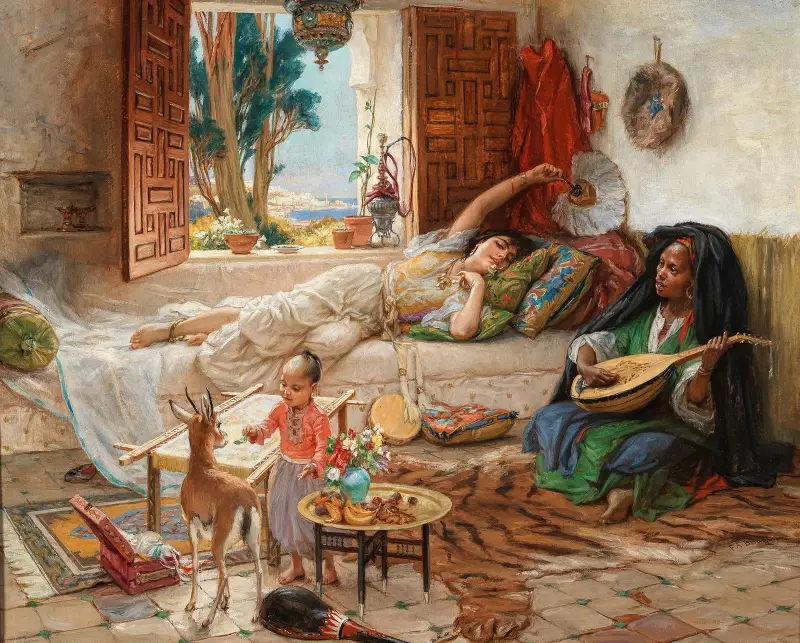 En eftermiddag i Alger av Frederick Arthur Bridgman