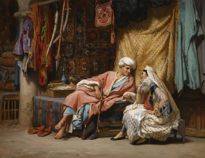W suku w Tunisie, Frederick Arthur Bridgman
