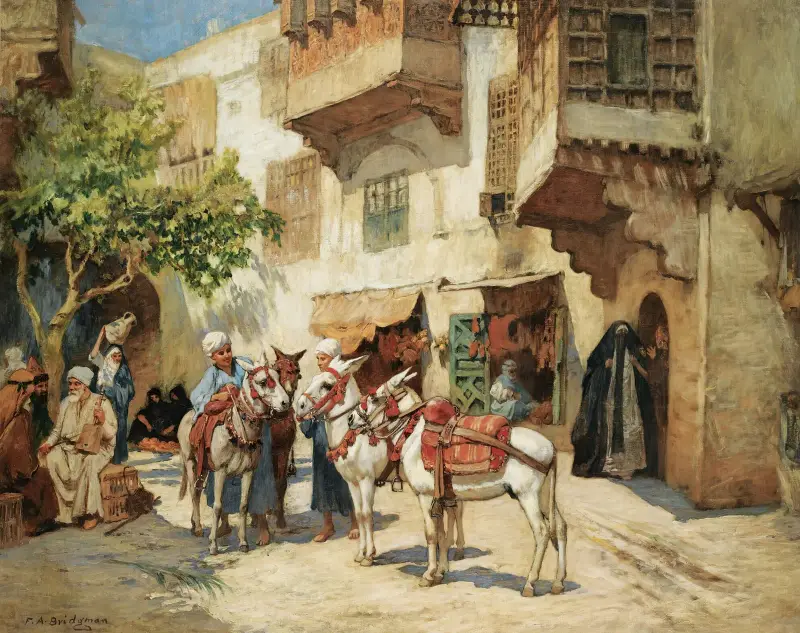 Der Marktplatz von Frederick Arthur Bridgman