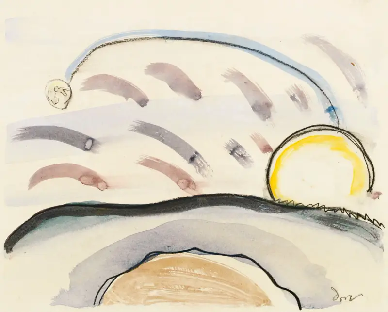 Studie k dílu „Sun and Moon“ (Slunce a měsíc), Arthur Dove