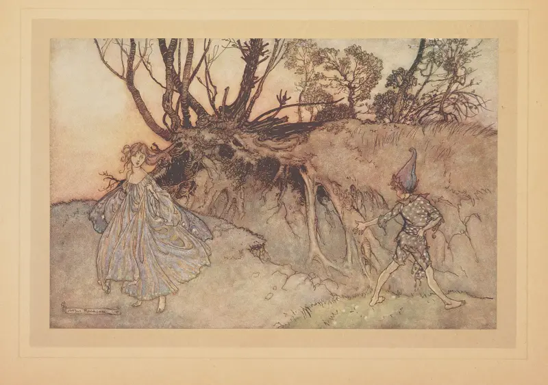 Nåväl, ande! Eller irrar du så? av Arthur Rackham