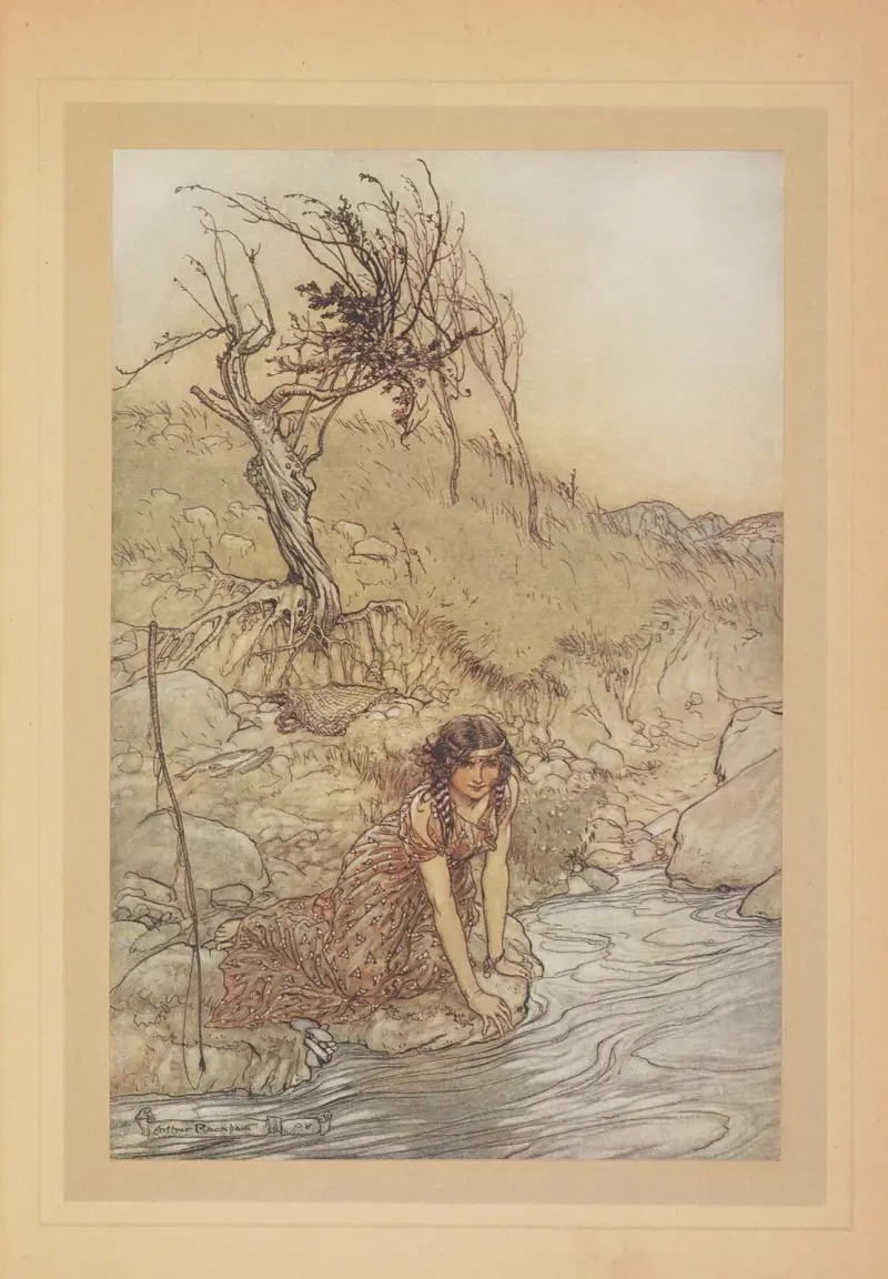 Hermia av Arthur Rackham
