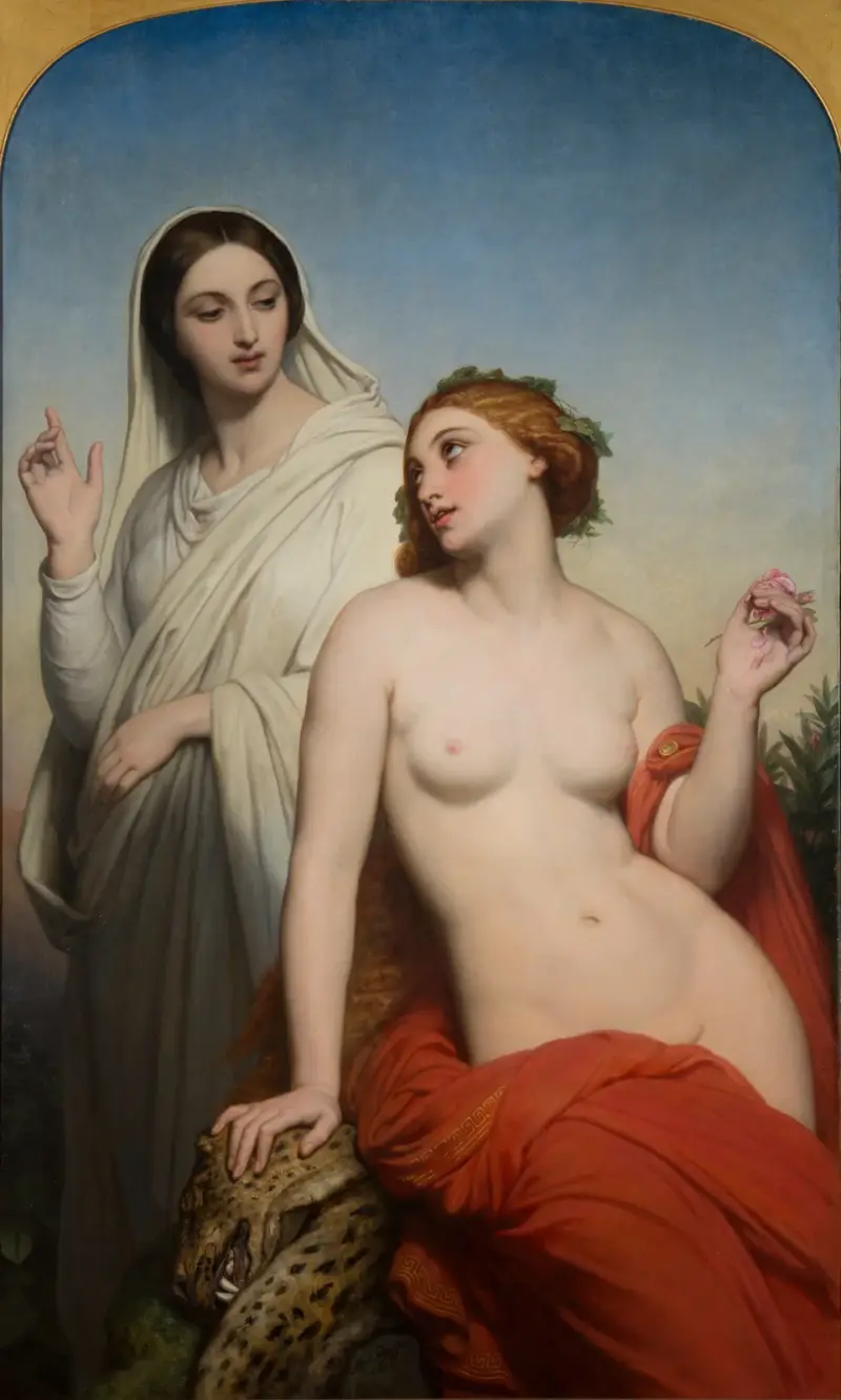 Himmlische und irdische Liebe von Ary Scheffer