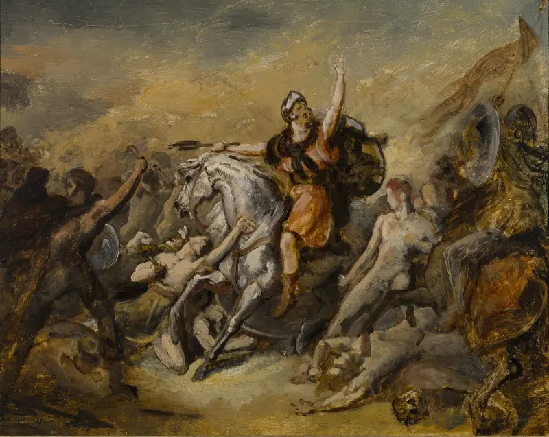 Slaget vid Tolbiac av Ary Scheffer