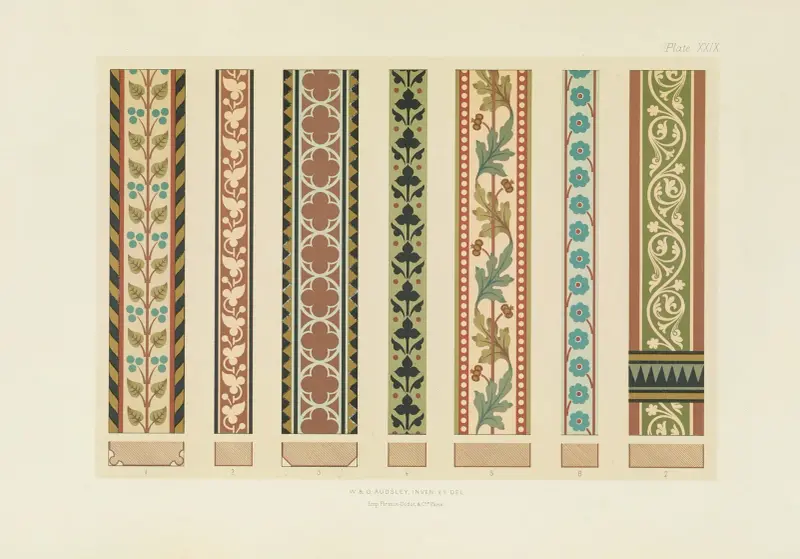 Polychromatic decoration as applied to buildings in the mediæval styles Pl.29 av George Ashdown Audsley