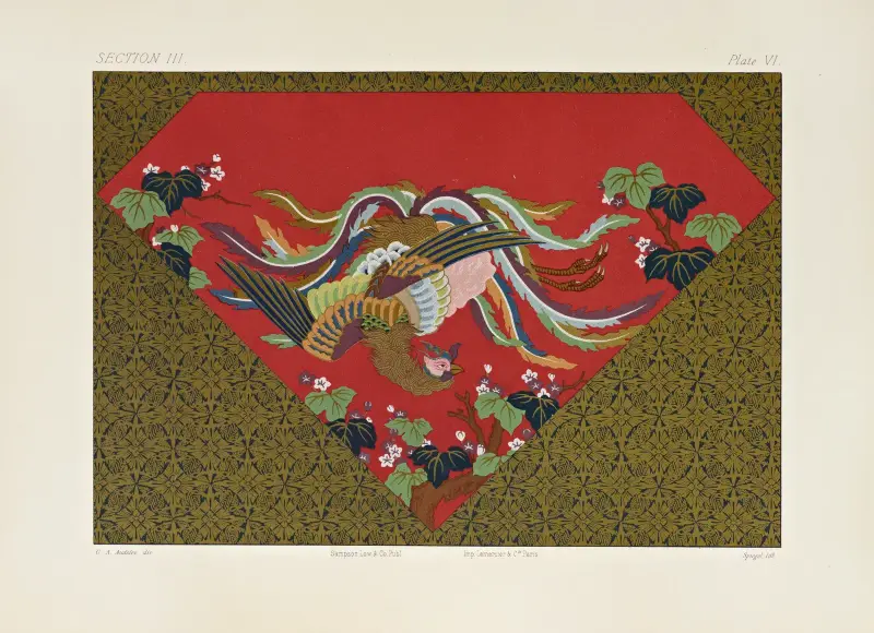Japanska dekorativa konstarter, plansch 037 av George Ashdown Audsley
