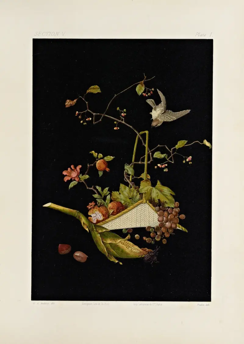 Japanska dekorativa konstarter, plansch 058 av George Ashdown Audsley