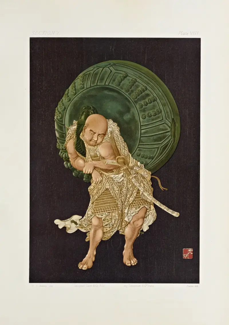Japanska prydnadskonster, pl. 065 av George Ashdown Audsley