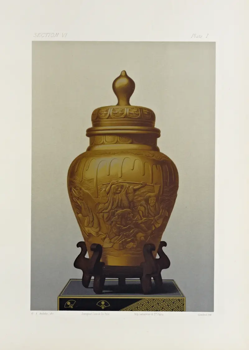Japanska prydnadskonster, pl. 067 av George Ashdown Audsley
