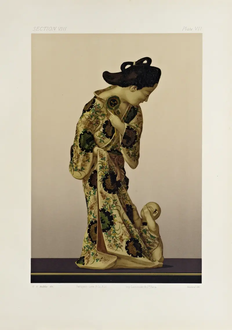 Japanska dekorationskonster, pl. 103 av George Ashdown Audsley