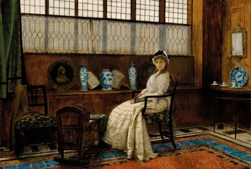 Ukolébavka, John Atkinson Grimshaw