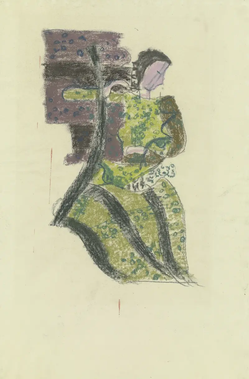 Weibliche Figur nach rechts av August Babberger