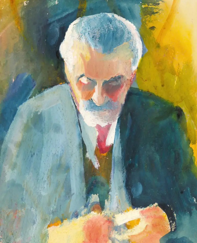 Bildnisstudie Bernhard Koehler von August Macke