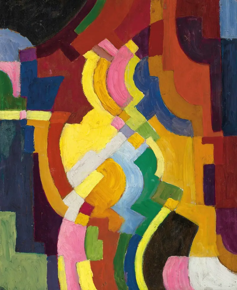 Kolorowe formy III, August Macke