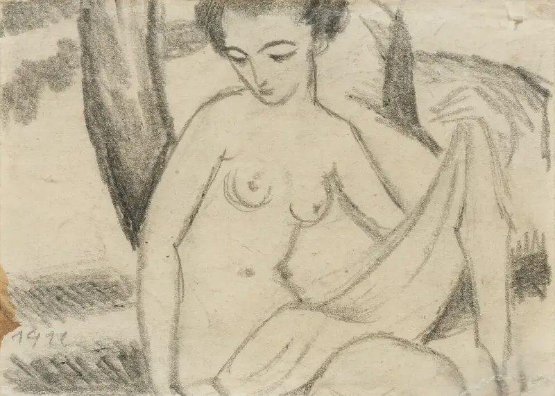 Figürliche Komposition av August Macke