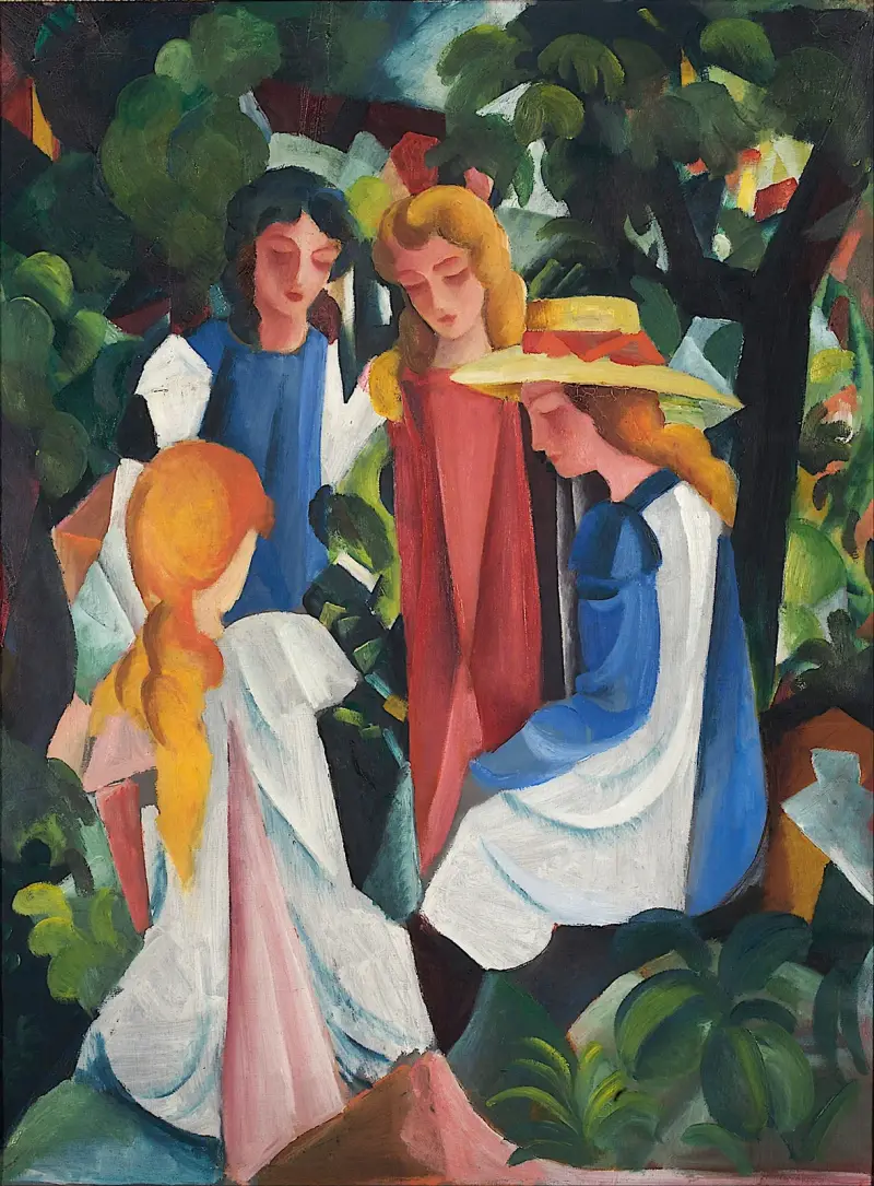 Vier Mädchen von August Macke