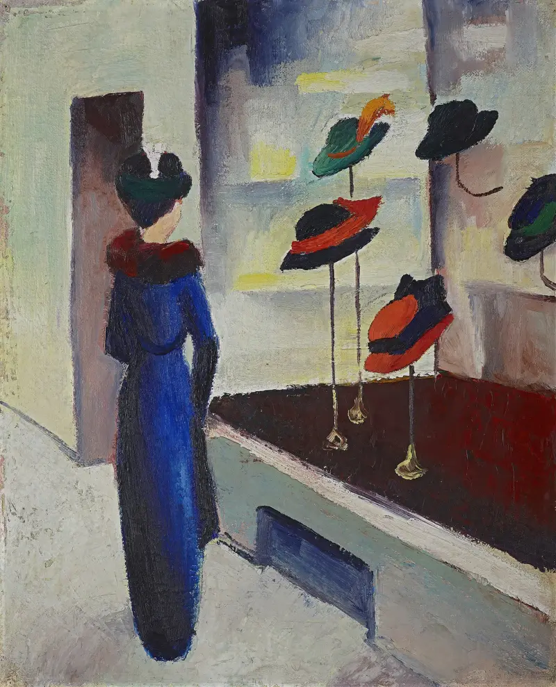 Hat shop av August Macke