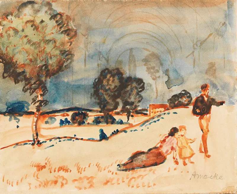 Venkovský výlet, August Macke