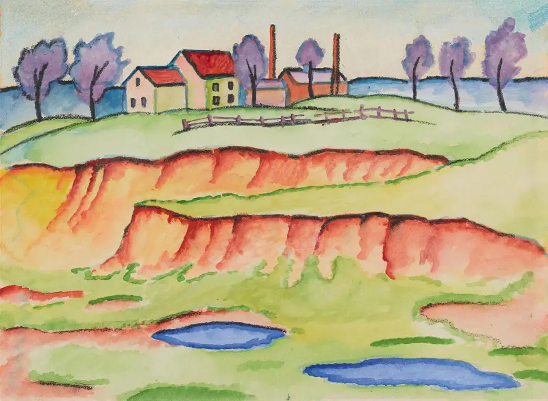 Sandgrube von August Macke