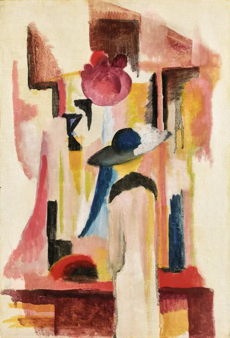 Studium jasnej witryny sklepowej, August Macke