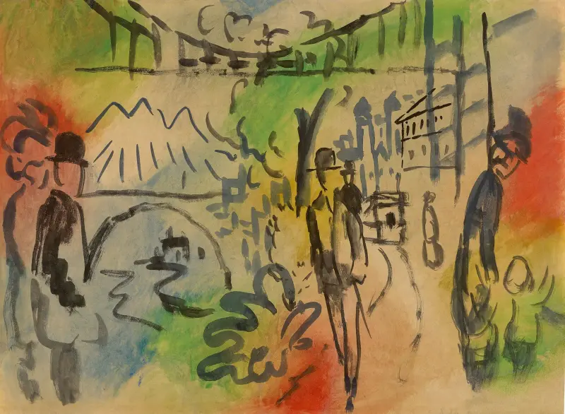 Uferpromenade von August Macke