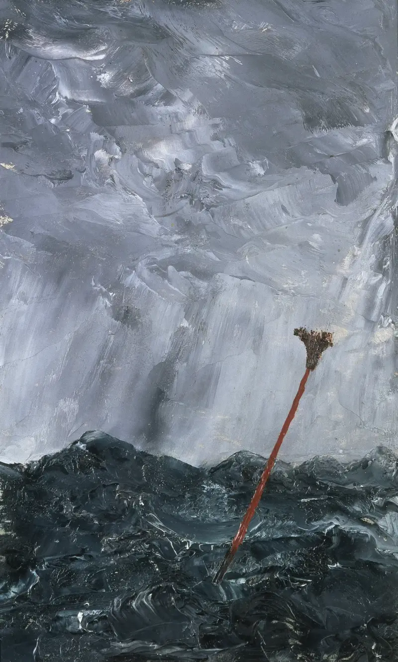 Stormy Sea. Broom Buoy von August Strindberg