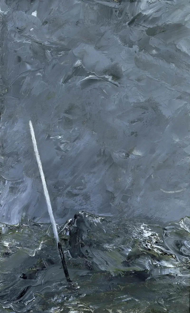 Stormy Sea. Buoy without Top Mark, August Strindberg
