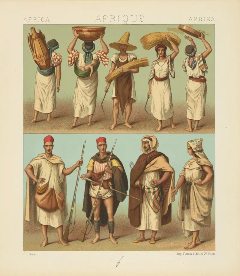 Algeriet och Tunisien; kabylerna av Auguste Racinet