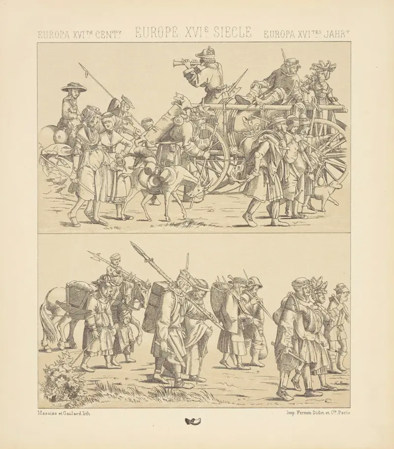 Allemagne – costumes du peuple av Auguste Racinet