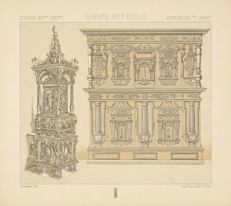 Deutschland – Möbel – Der Ofen von Auguste Racinet