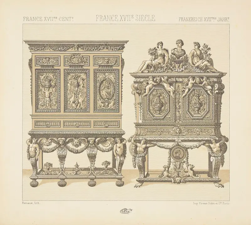 Občanský nábytek, Auguste Racinet