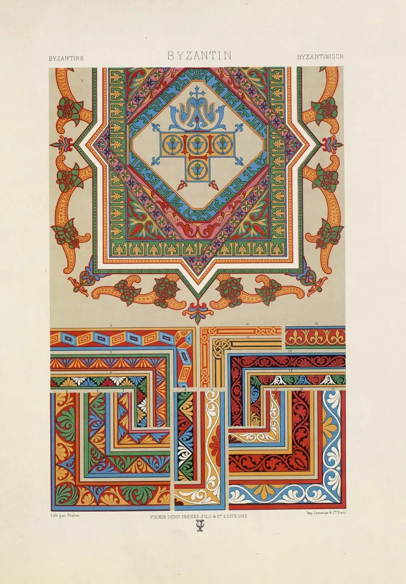 Byzantin 3 av Auguste Racinet