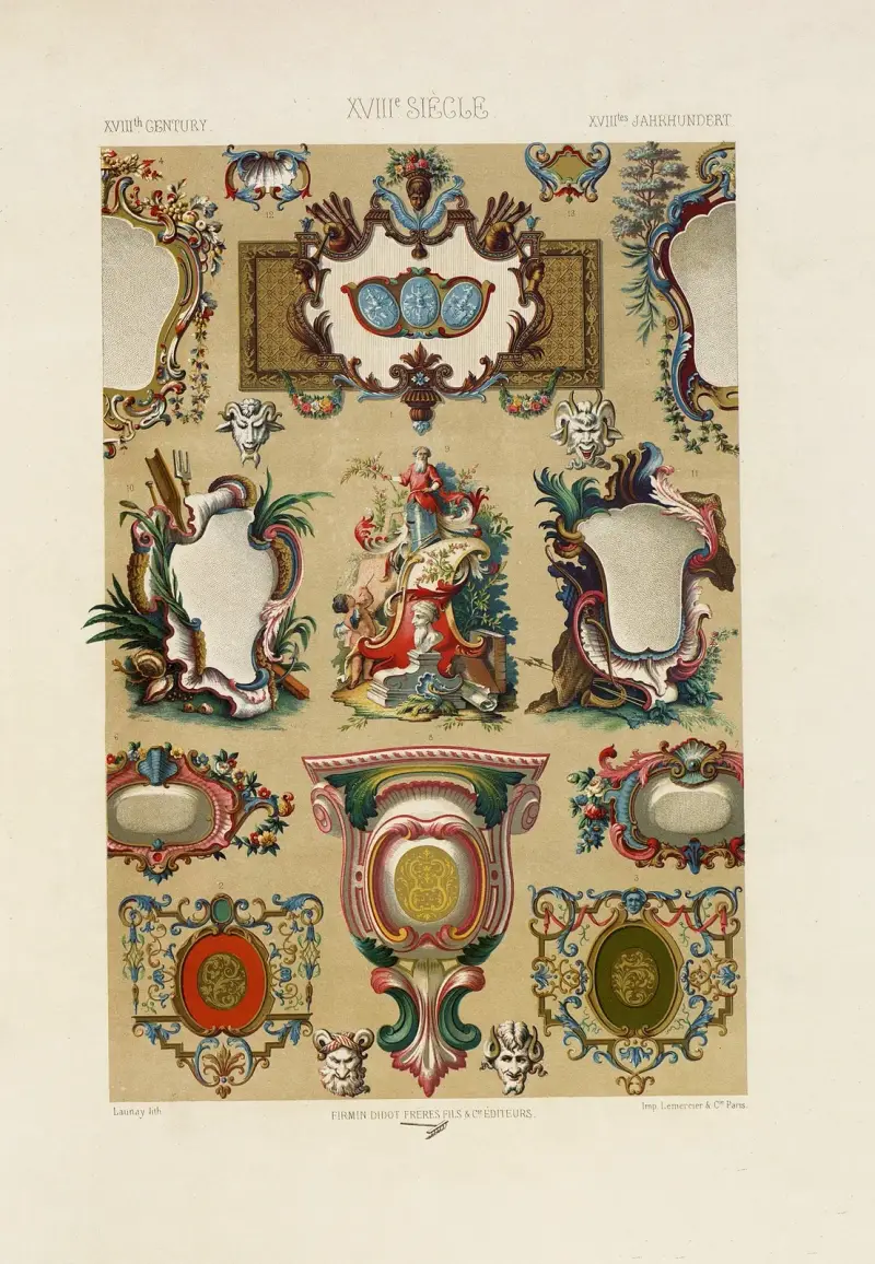 XVIII Siecle 8 av Auguste Racinet
