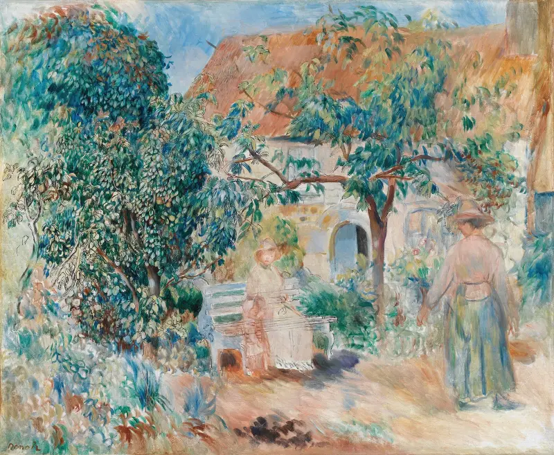 I trädgården i Bretagne av Pierre-Auguste Renoir