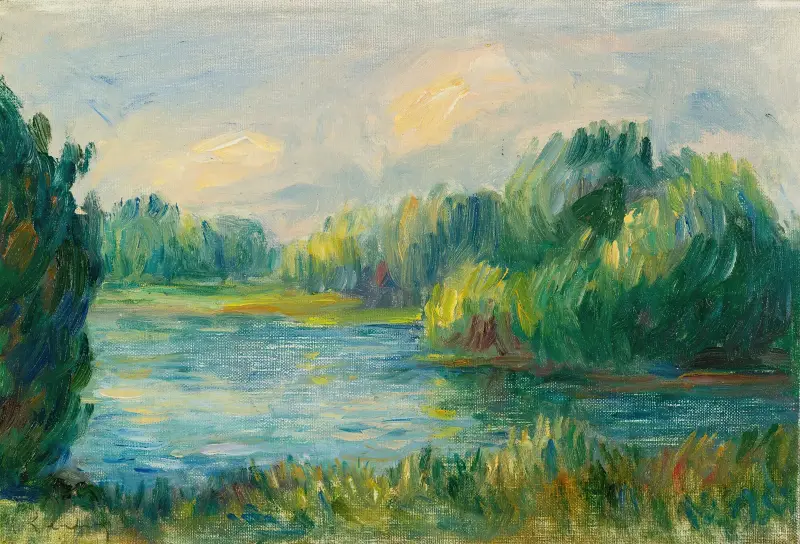 Břeh řeky, Pierre-Auguste Renoir