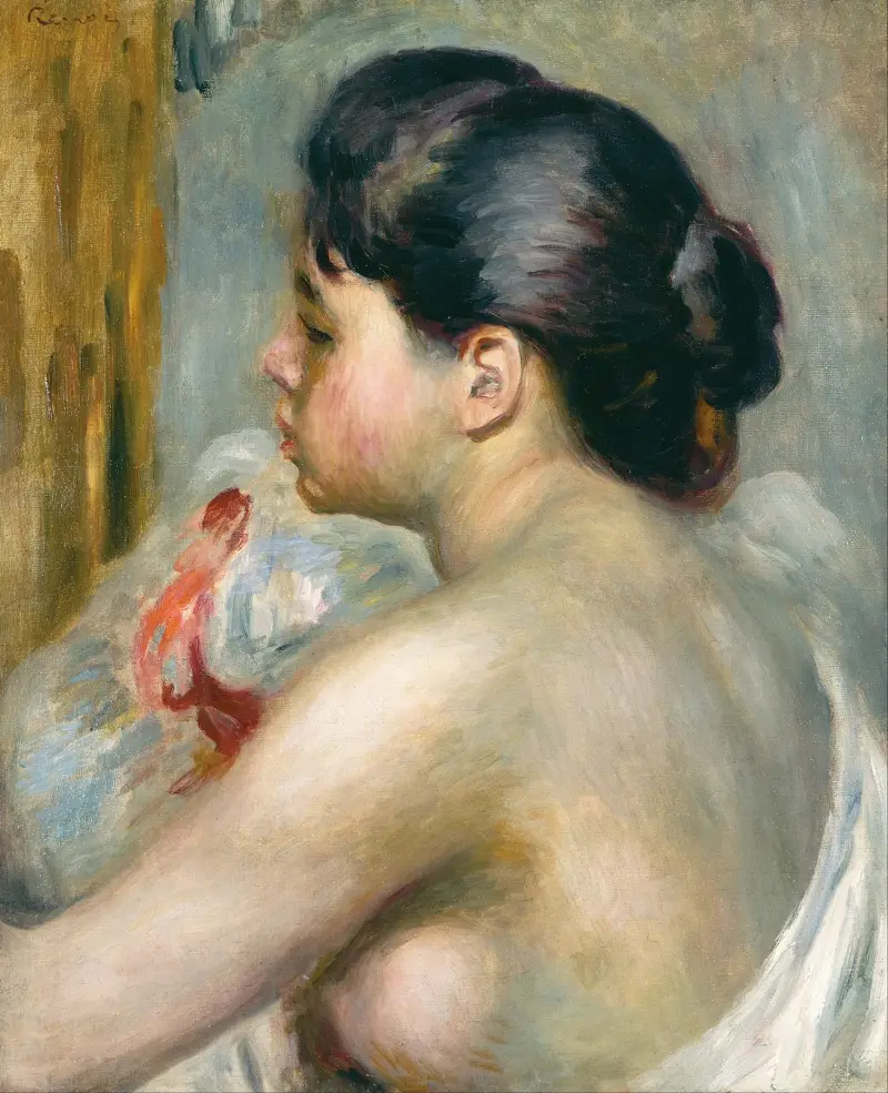 Dark-Haired Woman av Pierre-Auguste Renoir