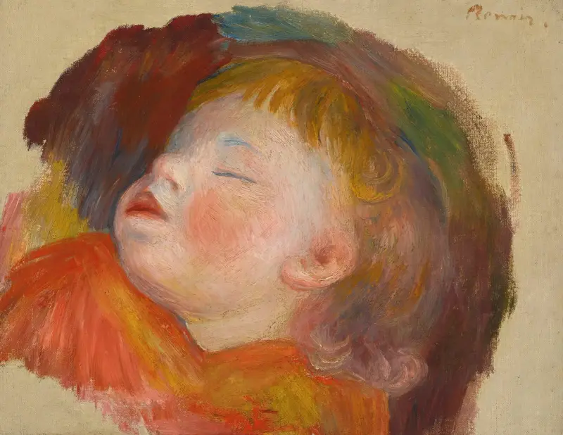Śpiące dziecko, Pierre-Auguste Renoir