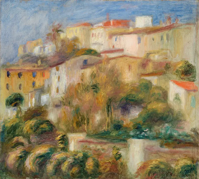 Domy na wzgórzu, Pierre-Auguste Renoir