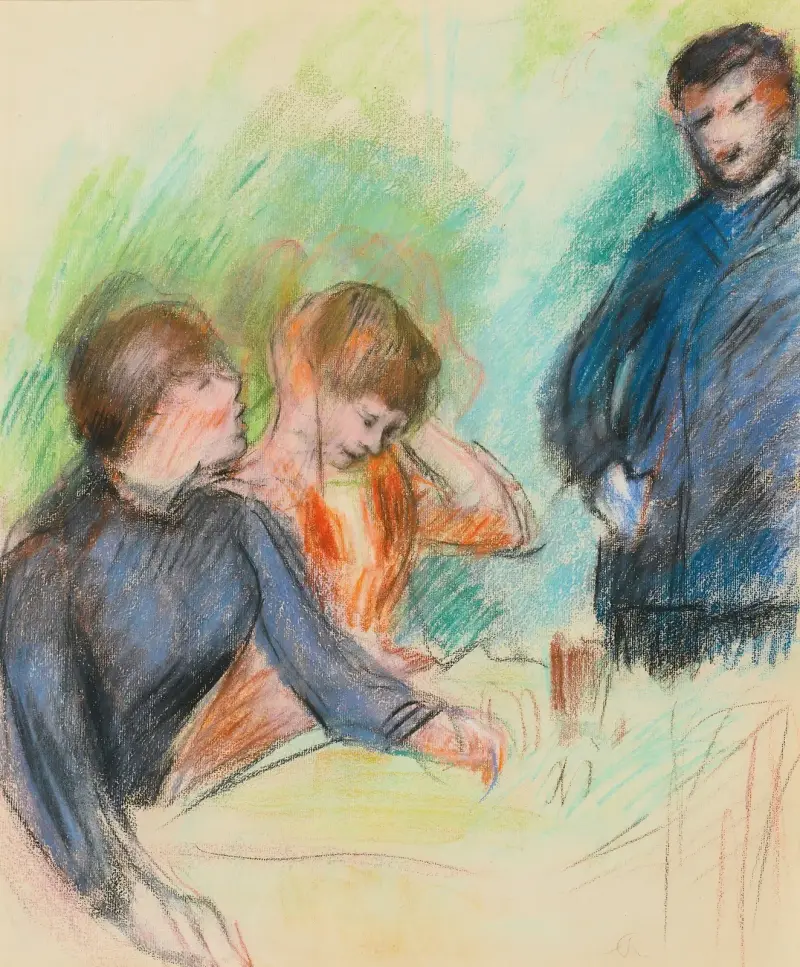 Rozhovor, 1876, Pierre-Auguste Renoir