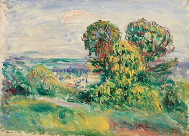 Krajina, 1890, Pierre-Auguste Renoir