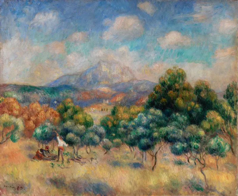 Montagne Sainte-Victoire (Paysage) av Pierre-Auguste Renoir
