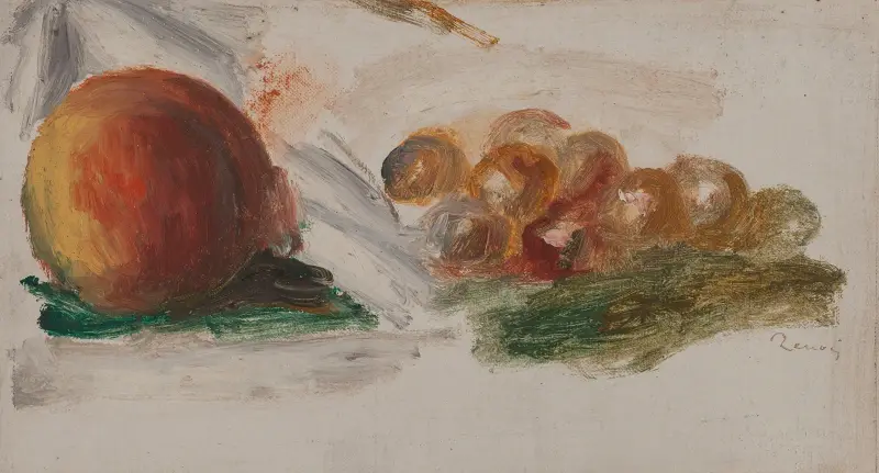 Pêche et raisins av Pierre-Auguste Renoir