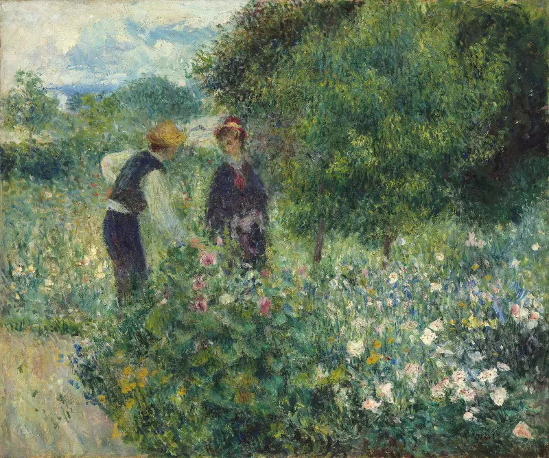 Picking Flowers av Pierre-Auguste Renoir