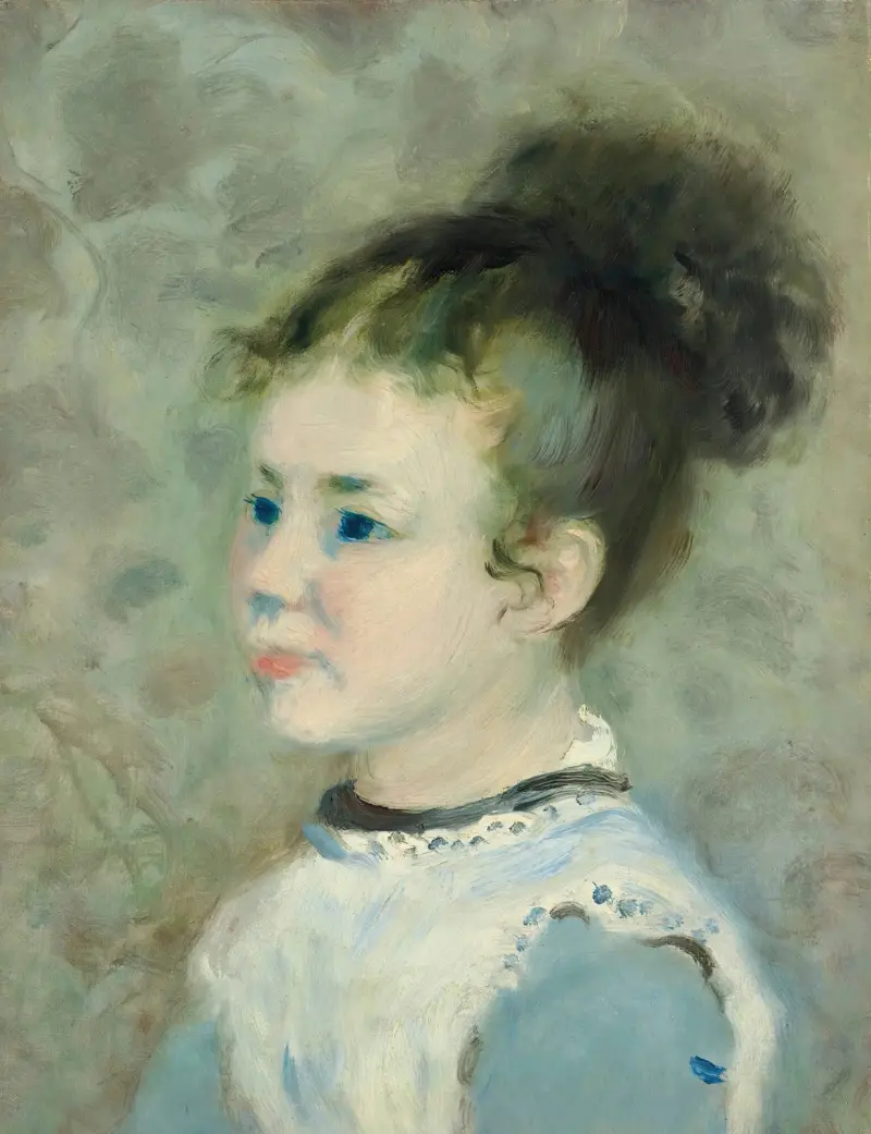 Porträtt av Jeanne Sisley av Pierre-Auguste Renoir