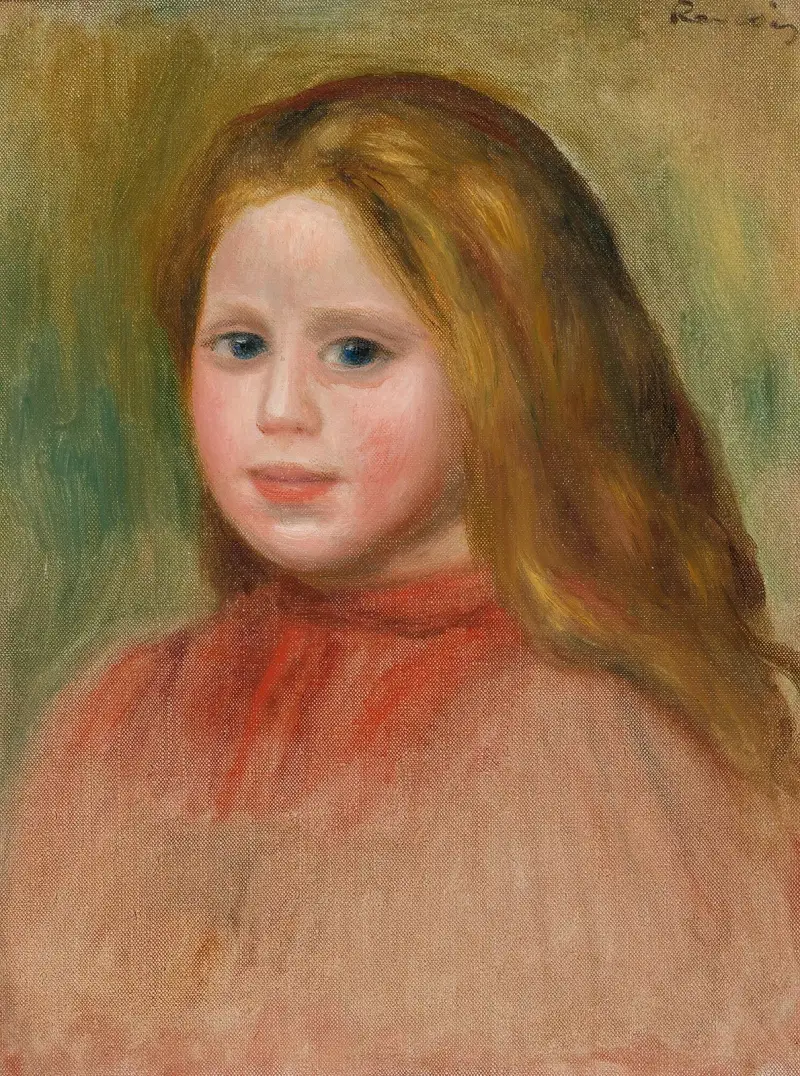 Porträtt av ung flicka av Pierre-Auguste Renoir