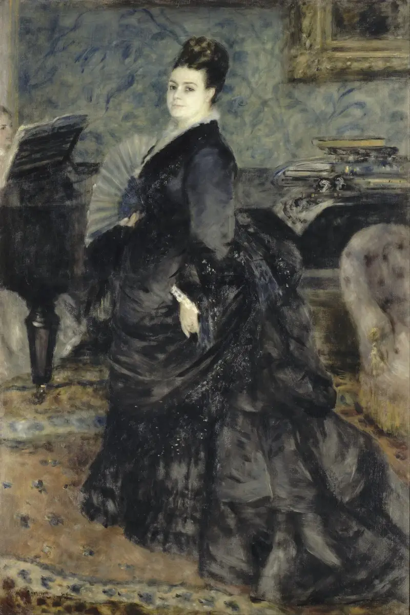 Porträtt av en kvinna, kallad Mme Georges Hartmann av Pierre-Auguste Renoir