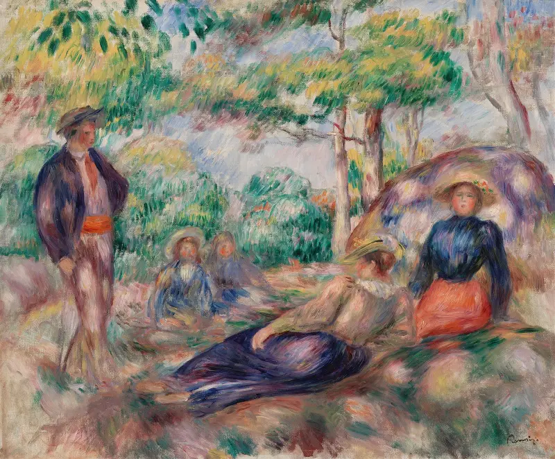 Resting in the Grass (Le Repos sur l’herbe) av Pierre-Auguste Renoir